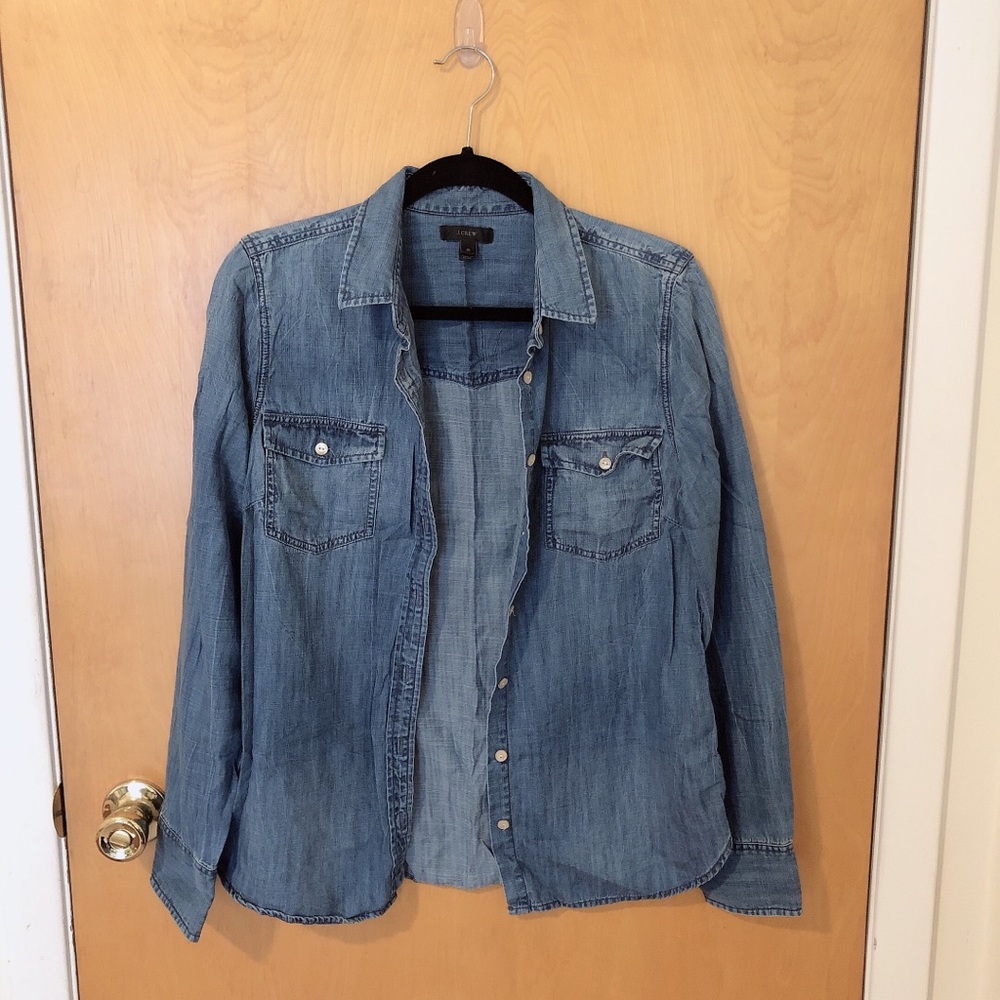 J Crew denim button down